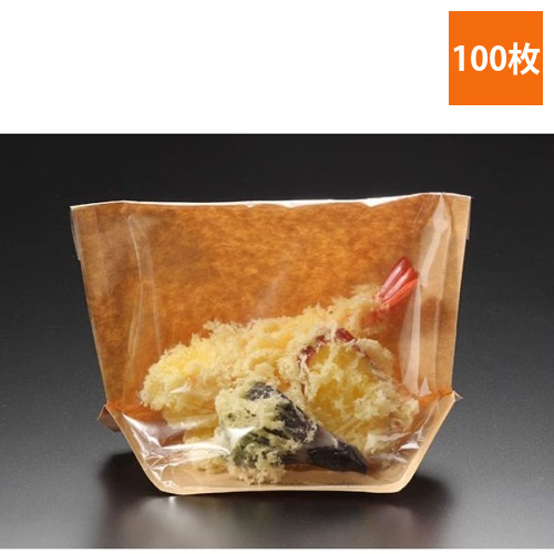 惣菜袋 パックスタイル ホットスタンドバッグ 20-16 未晒画像