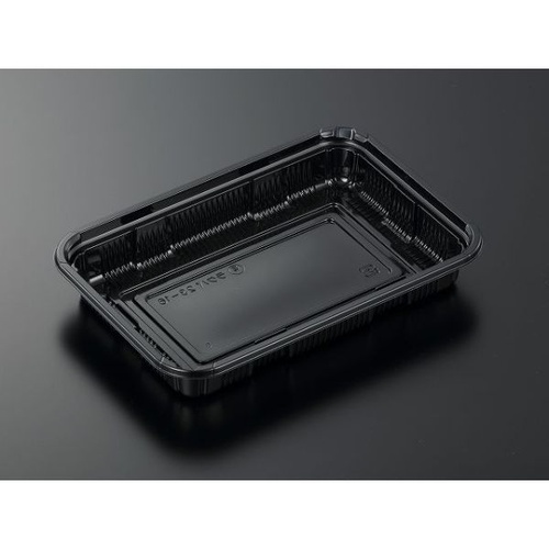 中央化学 軽食容器 HS ラクパ 23-16 BK 本体画像