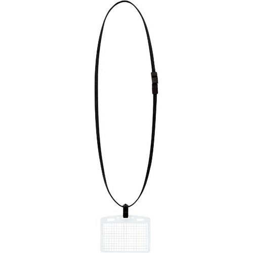 ネックストラップ名札＜アイドプラス＞　黒　５０個画像