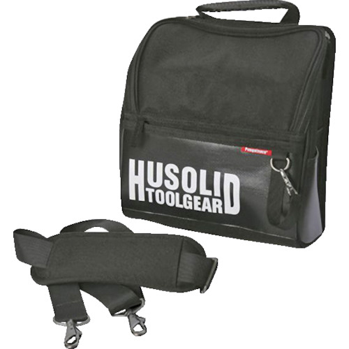 HUSOLID TOOLGEAR 腰袋蓋付 工具ﾊﾞｯｸﾞ LL 1個画像