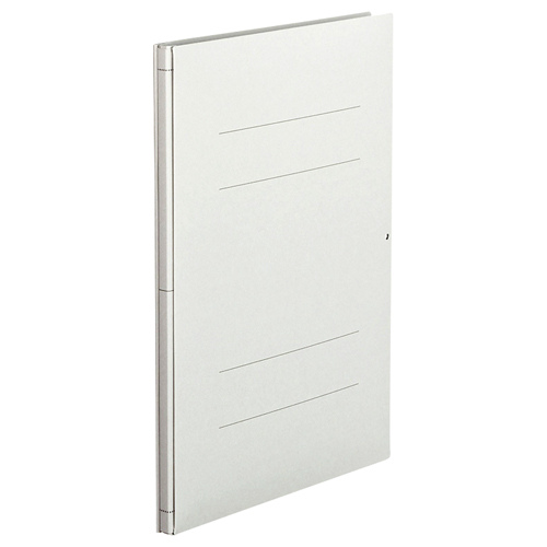 背幅伸縮ﾌﾗｯﾄﾌｧｲﾙ A4ﾀﾃ 1000枚収容背幅13-113mm ｸﾞﾚｰ 1ｾｯﾄ(30冊)画像