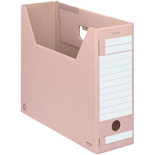 ファイルボックス　Ｄタイプ　Ａ４横　桃　１０個画像