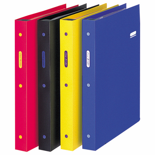 ｸﾘｱｰﾊﾞｲﾝﾀﾞｰ A4ﾀﾃ 30穴 30ﾎﾟｹｯﾄ付属 背幅35mm ﾜｲﾝﾚｯﾄﾞ 1冊画像