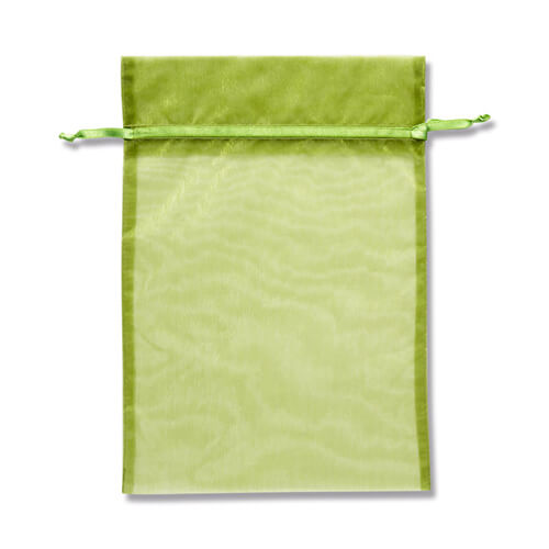 オーガンジーバッグ ＸＬ オリーブ １０枚画像