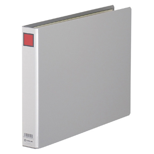 ｷﾝｸﾞﾌｧｲﾙG B4ﾖｺ 300枚収容 30mmとじ 背幅46mm ｸﾞﾚｰ 1冊画像