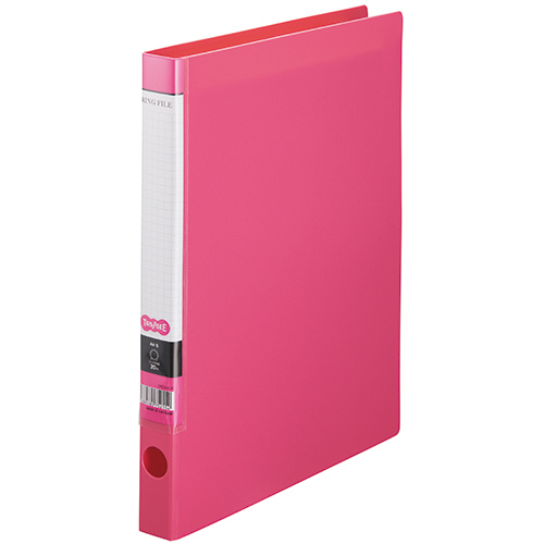 Oﾘﾝｸﾞﾌｧｲﾙ A4ﾀﾃ 2穴 150枚 ﾘﾝｸﾞ内径20mm背幅32mmﾋﾟﾝｸ 1ｾｯﾄ(10冊)画像