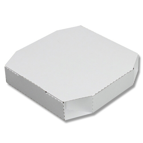 食品容器 Nﾋﾟｻﾞ箱 S(8ｲﾝﾁ用) 白 1ｾｯﾄ(100枚:10枚×10ﾊﾟｯｸ)画像