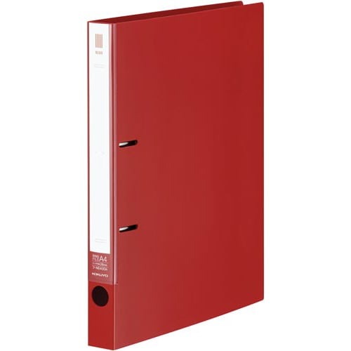 リングファイルＮＥＯＳ　Ａ４縦背幅３３ｍｍ赤１０冊画像