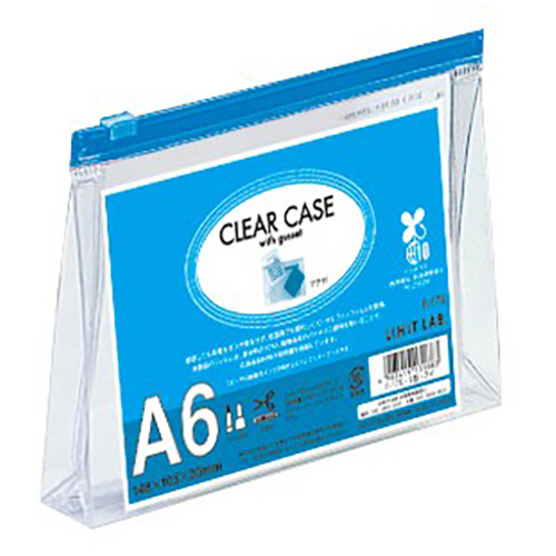 ｸﾘﾔｰｹｰｽ(ﾏﾁ付) A6ﾖｺ 藍 1ｾｯﾄ(25枚)画像