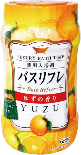 バスリフレ薬用入浴剤ゆずの香り６８０ｇ画像