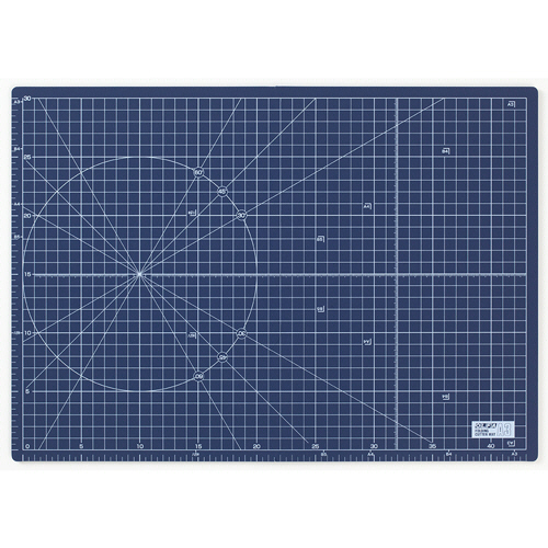 ふたつ折りｶｯﾀｰﾏｯﾄ A3 ﾈｲﾋﾞｰ 1枚画像