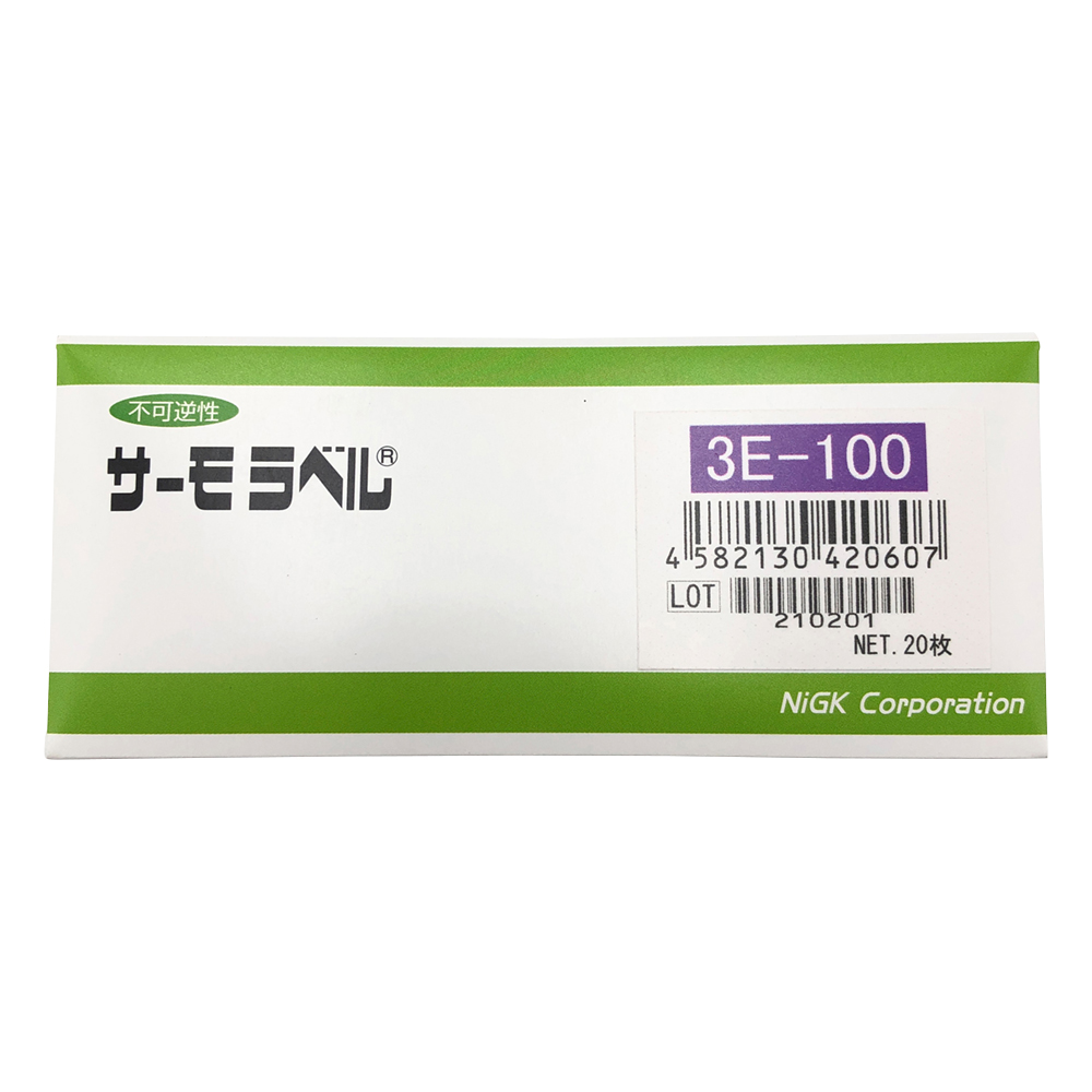 サーモラベル(R)3Eシリーズ(不可逆/3点式)　20枚入画像