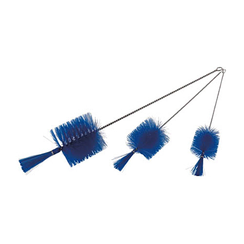 理化学ﾌﾞﾗｼ 瓶洗い用 PBT毛 ｽﾃﾝﾚｽ柄1号 1本画像