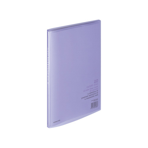 クリヤーブックキャリーオール固定Ａ４縦　２０Ｐ紫画像