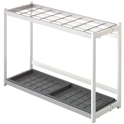 折りたたみ式傘立て E型 薄型ﾀｲﾌﾟ 24本用 ﾎﾜｲﾄ 1台画像