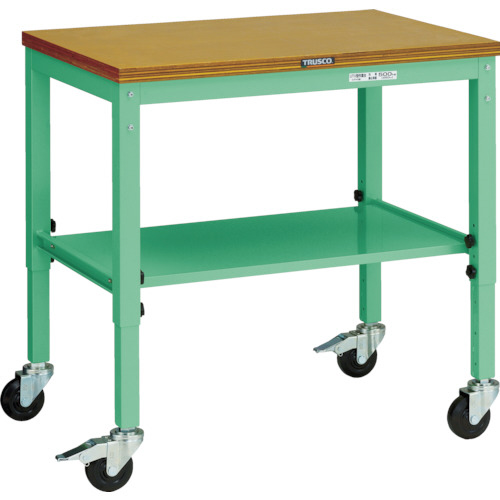 UTVC型移動作業台 900×600 ｷｬｽﾀｰ付 ﾔﾝｸﾞｸﾞﾘｰﾝ 1台画像