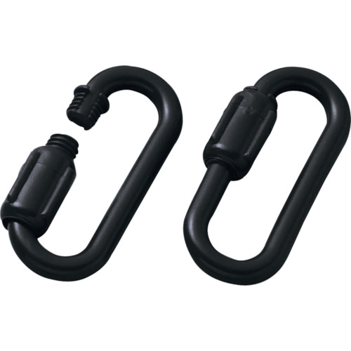 ﾌﾟﾗｽﾁｯｸﾁｪｰﾝ用ｼﾞｮｲﾝﾄ 黒 PSJ-60BK 線径8mmφ以下用 1組(2個)画像