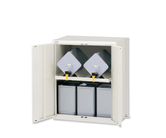 ラボサーバーラック（薬品保管庫・一斗缶用）　スチール製　2列1段画像