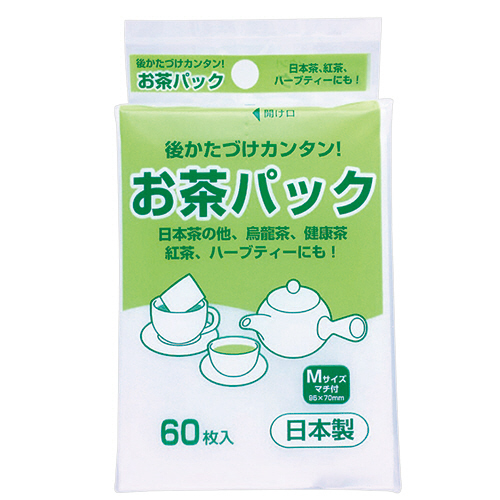 お茶ﾊﾟｯｸ(ひもなし) 1ﾊﾟｯｸ(60枚)