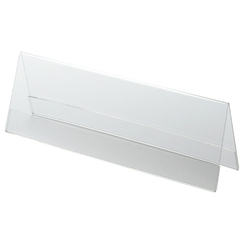 ｱｸﾘﾙ製ｶｰﾄﾞ立て V型 特大 250×80mm 1個画像