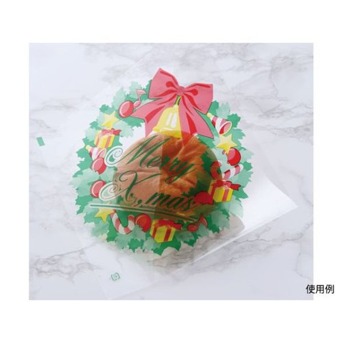 バーガー袋(クリスマス柄) 大阪ポリエチレン販売 [バラ販売]画像