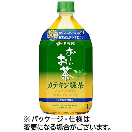 おーいお茶 ｶﾃｷﾝ緑茶 1L ﾍﾟｯﾄﾎﾞﾄﾙ 1ｾｯﾄ(24本:12本×2ｹｰｽ)画像