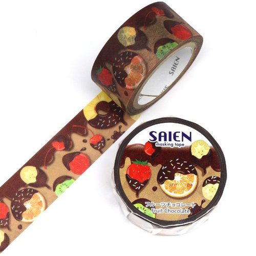 ラッピング用品 マスキングテープ フルーツチョコレート カミイソ産商 [ケース販売]画像