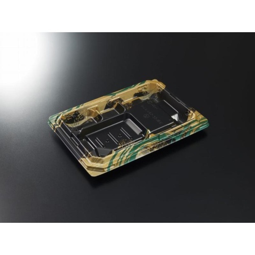 中央化学 弁当容器 CT 宝台膳 23-16E 風葉BK 本体画像