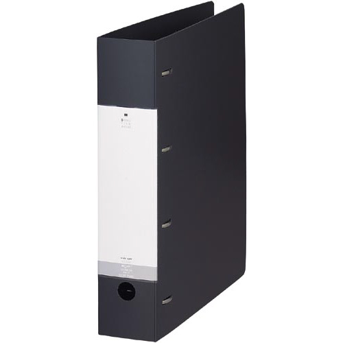 Ｄリング４穴ファイル　黒Ａ４縦背幅６４ｍｍ画像