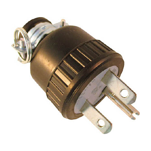 明工 ｺﾞﾑﾌﾟﾗｸﾞ接地2P 1個画像