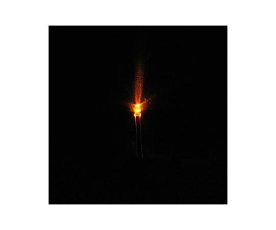 LED（3mm・黄・高輝度・集光・1.9V・20mA・1300mcd）画像