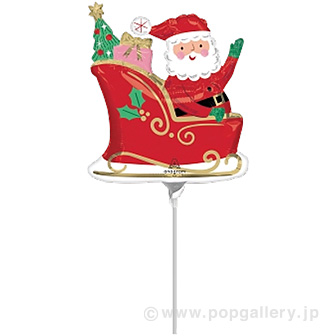 ポップバルーン（AG9ミニSHPスターリーナイトサンタ）ブローイングタイプ画像