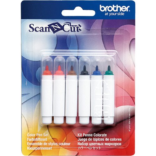 ScanNCut用カラーペンセット　6本組(6色×各1本)　1セット画像