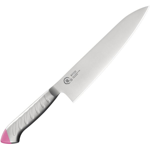 包丁 龍治 ステンカラー 牛刀 300mm 桃 RYS-17P 下村工業画像