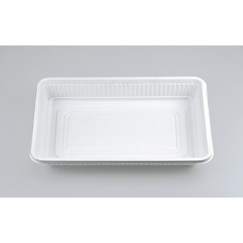 シーピー化成 弁当容器 耐熱-8 ホワイト 本体(B)画像