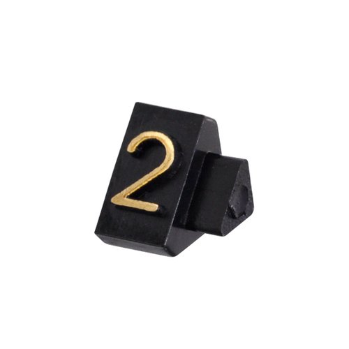 陳列備品 ニュープライスキューブ補充S用(20粒) 黒/金 2 友屋 黒と金のコントラストが美しいパッケージが整然と並ぶ状態