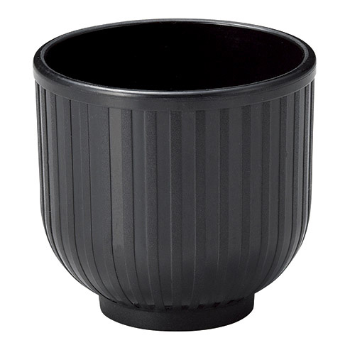 M11-634 耐熱蒸し椀(小)身 黒 マイン画像