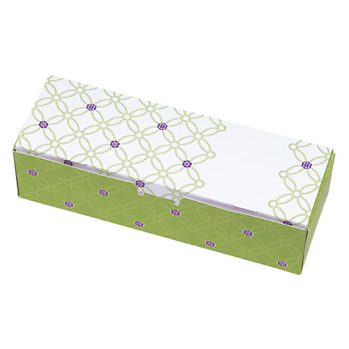 ルミアサービス箱３個　七宝　つなぎ　もえぎ色画像