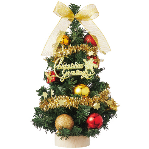 ﾃｰﾌﾞﾙﾂﾘｰ ﾐﾆﾃﾞｺ丸PET ｺﾞｰﾙﾄﾞ 1個画像