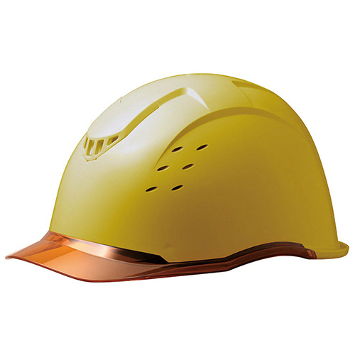 PC製ﾍﾙﾒｯﾄ(KP･ｸﾘｱﾊﾞｲｻﾞｰ･通気孔) SC-13PCLV RA KP ｲｴﾛｰ/ｵﾚﾝｼﾞ 1個画像