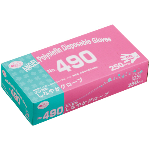 ｴﾝｾﾞﾙ しなやかｸﾞﾛｰﾌﾞ No.490 SS 1箱(250枚)画像