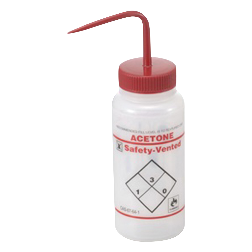 ラベル付洗浄瓶（アセトン）　500mL画像