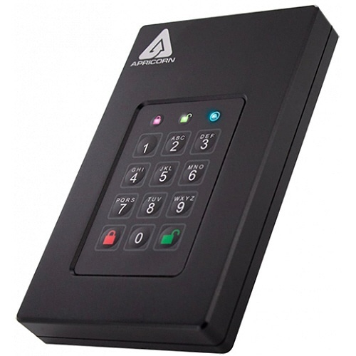Aegis　Fortress　L3　暗証番号対応ポータブルHDD　2TB　1台画像