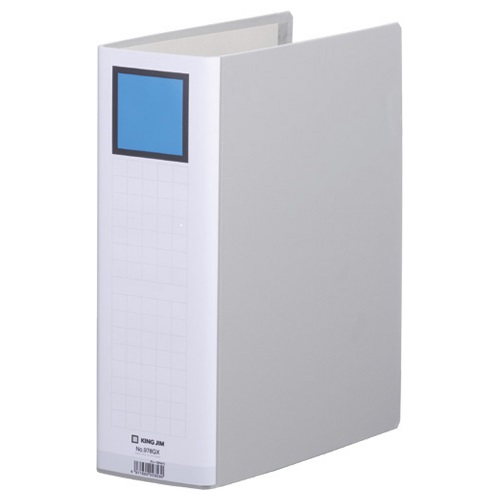 ｷﾝｸﾞﾌｧｲﾙG GXｼﾘｰｽﾞ A4ﾀﾃ 800枚収容 80mmとじ 背幅96mm ｸﾞﾚｰ 1ｾｯﾄ(10冊)画像