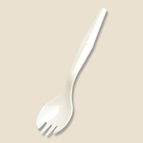 アサヒ徳島 フォークスプーン 14cm 個包装 白 100本画像