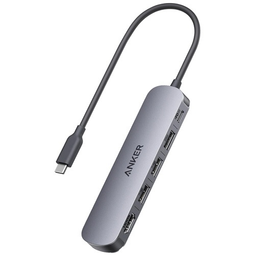 ANKER　USB-C　ハブ(5-in-1　PD対応)　グレー　1個