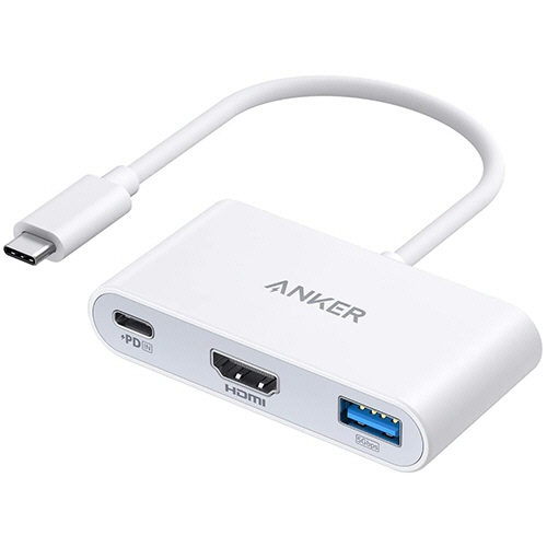 ANKER PowerExpand 3-in-1 USB-Cﾊﾌﾞ PD100W対応 ﾎﾜｲﾄ 1個