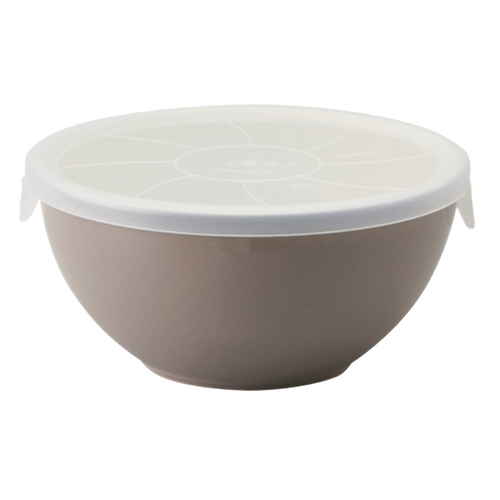 超軽量ボウル BOWL WITH LID L T-942444 ブラウン画像