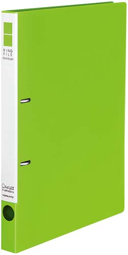 リングＦスリムスタイル黄緑Ａ４縦背幅２７ｍｍ　５冊画像