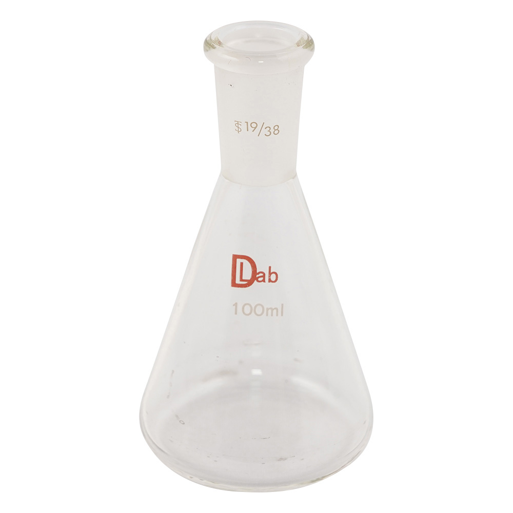 共通摺合三角フラスコ（硼珪酸ガラス-1）　100mL　19/38画像